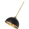 Z-Lite Landry 1 Light Pendant, Matte Black & Rubbed Brass 1004P14-MB-RB - alternate 6